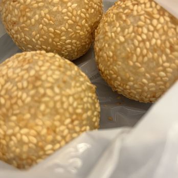 Good Luck Dim Sum - Fried Sesame Balls: one order = 3 pieces - Chinese Near Me - San Francisco, California Good Luck Dim Sum - Fried Sesame Balls: one order = 3 pieces - Chinese Near Me - San Francisco, California