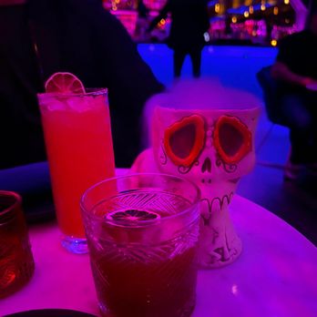 Agave Maria - Ocho Loco (tall glass) + Mr. Jones (small glass) - Mexican Near Me - Belleville, New Jersey