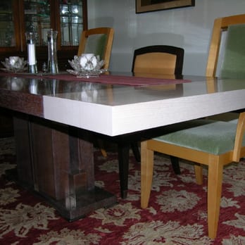 Terry Johanson Designs - District Dining Table in oak/ nickel - Home Decor Near Me - Kingston, Washington Terry Johanson Designs - District Dining Table in oak/ nickel - Home Decor Near Me - Kingston, Washington