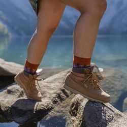 Darn Tough Vermont - A hiker wearing the Northwoods Micro Crew hiking sock.