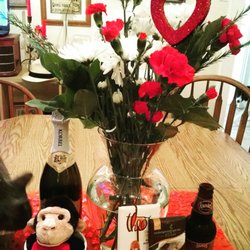 Kroger - Valentine's on a budget! The wine was from elsewhere, but everything else was Kroger! Not pictured: scallops for romantic dinner. Yum!