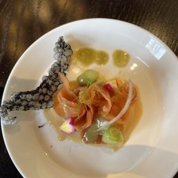 Lime cured salmon was amazing!