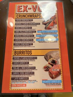 Menu photo 1 Ex-Voto Durham, NC