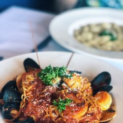 Di Salvo's Bella Cucina - Seafood pasta with sea scallops, shrimp and mussels