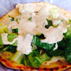 Vegetarian baja flatbread
