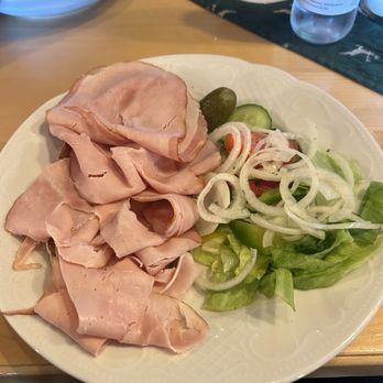 Bergrestaurant Kehlsteinhaus - Open face ham sandwich - German Near Me Bergrestaurant Kehlsteinhaus - Open face ham sandwich - German Near Me