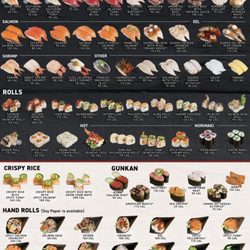 Kura Revolving Sushi Bar - Sushi Menu!
