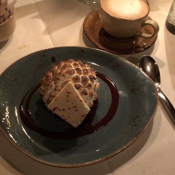 Settlers Inn - Peppermint baked Alaska and cappuccino - American Near Me - Hawley, Pennsylvania Settlers Inn - Peppermint baked Alaska and cappuccino - American Near Me - Hawley, Pennsylvania