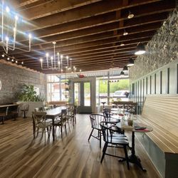 Caffeinated Brew & Fizz - Inside seating area