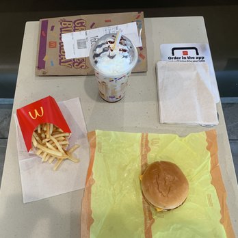 McDonald's - cheeseburger, med fries, iced mocha - Burgers Near Me - Atlanta, Georgia McDonald's - cheeseburger, med fries, iced mocha - Burgers Near Me - Atlanta, Georgia