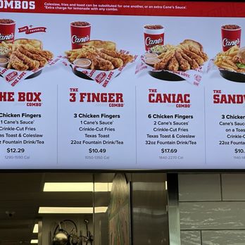 Raising Cane's Chicken Fingers - Menu - New American Near Me - Boynton Beach, Florida Raising Cane's Chicken Fingers - Menu - New American Near Me - Boynton Beach, Florida
