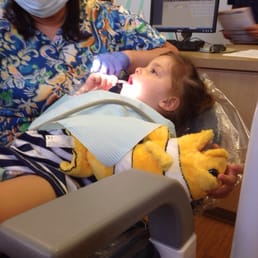 C getting her first cleaning! C getting her first cleaning!