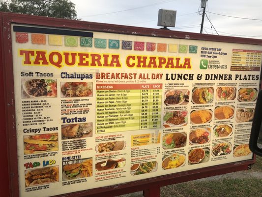Menu photo 3 Taqueria Chapala Corpus Christi, TX