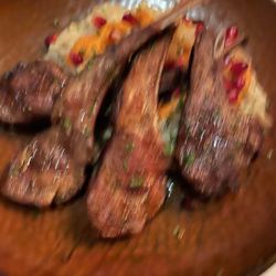 Sushi Sake - Lamb chops with risotto