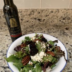 Olive 'n Vinnie's Market - Delicious salad I made using the Blackberry Ginger vinegar