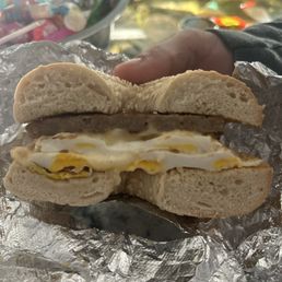 Sausage egg and cheese Sausage egg and cheese