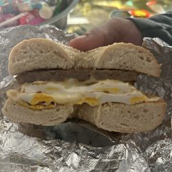 Eastside Bagel - Sausage egg and cheese