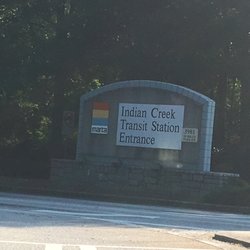 Indian Creek MARTA - Redan road entrance sign