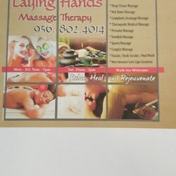 Laying Hands Massage Therapy - Services we provide