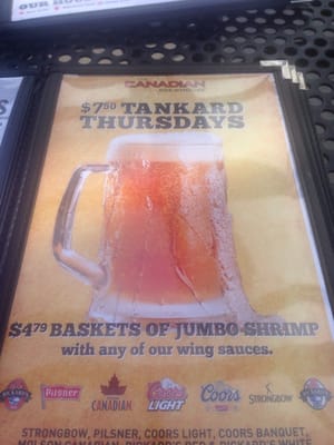 Menu photo 7 The Canadian Brewhouse Edmonton, AB Menu photo 7 The Canadian Brewhouse Edmonton, AB