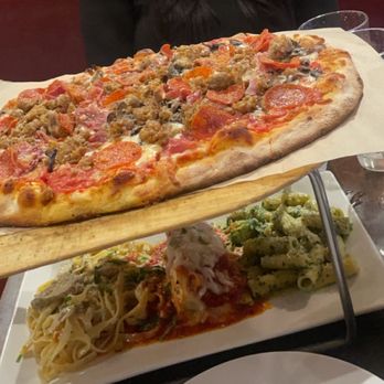 Tomatina - All carne pizza & pasta trio with a nice Vanilla Bean gelato finish. - Italian Near Me - Walnut Creek, California