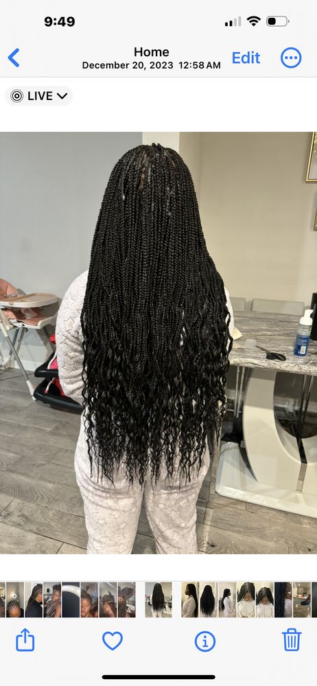 Menead Hair Braiding Logo
