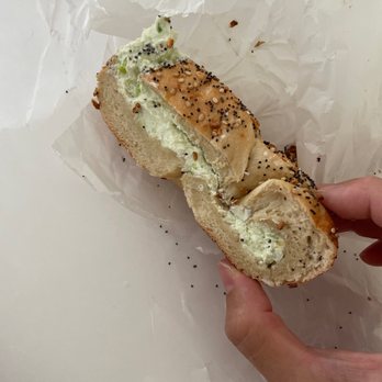 Bagel Belly - Everything bagel with scallion cream cheese - Bagels Near Me - New York, New York Bagel Belly - Everything bagel with scallion cream cheese - Bagels Near Me - New York, New York