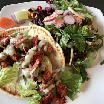 Sultan Mediterranean Grill - Lunch Chicken Gyro with side salad. That pita was soft and fresh and the salad was perfectly dressed! - Mediterranean Near Me - Moab, Utah Sultan Mediterranean Grill - Lunch Chicken Gyro with side salad. That pita was soft and fresh and the salad was perfectly dressed! - Mediterranean Near Me - Moab, Utah