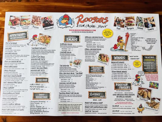 Menu photo 1 Roosters Grove City, OH Menu photo 1 Roosters Grove City, OH