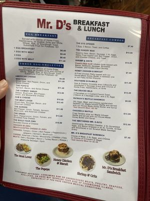 Menu photo 2 Mr D's Breakfast & Lunch Largo, FL