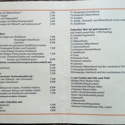Asia Bistro -Vuong - Speisekarte