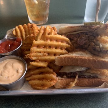 Turnstiles - Yummy patty melt with turnt fries. Very good! - Cocktail Bars Near Me - Grand Rapids, Michigan Turnstiles - Yummy patty melt with turnt fries. Very good! - Cocktail Bars Near Me - Grand Rapids, Michigan