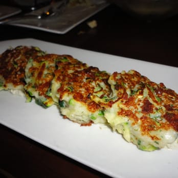 Zaytinya - Kolokithokeftedes (zucchini and cheese patties, caper- yogurt sauce) - Greek Near Me - Washington, DC, District of Columbia