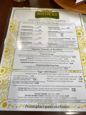 Menu photo 4 Tom’s Place Pancake House Chicago, IL Menu photo 4 Tom’s Place Pancake House Chicago, IL
