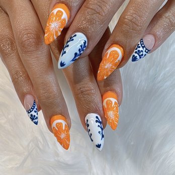 Chloe Nails Lounge - Citrus & tequila nails - Nail Salons Near Me - Lafayette, California