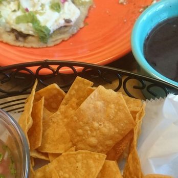 Juanita's Kitchen - Chips and black beans, lite version. - Mexican Near Me - Nelsonville, New York