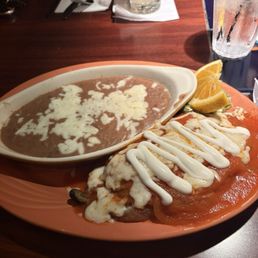 Chile Relleno Plate, double beans no rice Chile Relleno Plate, double beans no rice