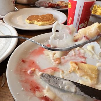 Denny's - Plastic in my Crape at the famous Denny's - American Near Me - San Jose, California Denny's - Plastic in my Crape at the famous Denny's - American Near Me - San Jose, California