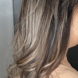 Side view of the dimensions from having a balayage done!
