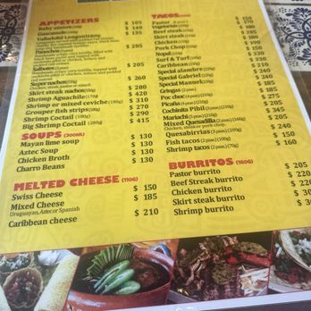 La Parrilla - The menu! - Tacos Near Me - Cancún, ROO La Parrilla - The menu! - Tacos Near Me - Cancún, ROO