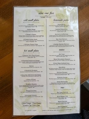 Menu photo 1 Nine One Five Key West, FL Menu photo 1 Nine One Five Key West, FL
