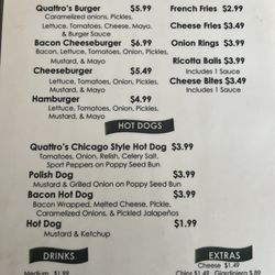 Quattros - Menu options served anytime!
