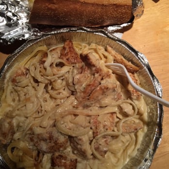 Waterloo Pizza - Chicken Alfredo is great and plenty for two garlic bread and side salad not so great, can do w/o. - Pizza Near Me - Columbia, Maryland Waterloo Pizza - Chicken Alfredo is great and plenty for two garlic bread and side salad not so great, can do w/o. - Pizza Near Me - Columbia, Maryland