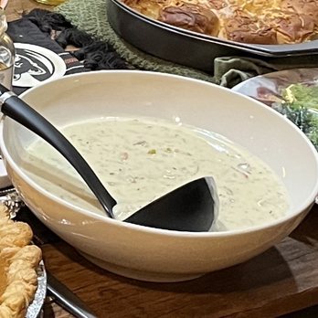 Pike Place Chowder - Pacific Place - Roughly a pint of New England Clam Chowder - Seafood Near Me - Seattle, Washington