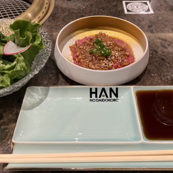 Han No Daidokoro - First dish Washu Beef Carpaccio - Barbeque Near Me - Honolulu, Hawaii Han No Daidokoro - First dish Washu Beef Carpaccio - Barbeque Near Me - Honolulu, Hawaii