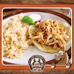 Los Potros - One taco and rice