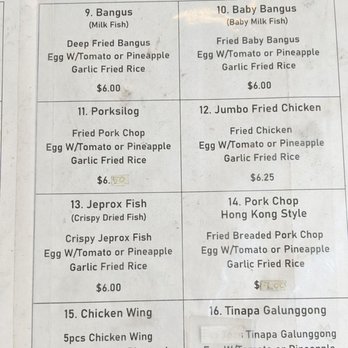 Superstar Restaurant - Menu 7/8/23 - Filipino Near Me - San Francisco, California Superstar Restaurant - Menu 7/8/23 - Filipino Near Me - San Francisco, California