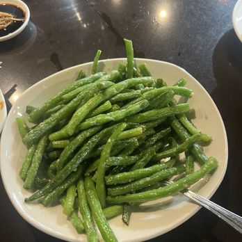 Din Tai Fung - Green String Beans with Garlic - Taiwanese Near Me - Seattle, Washington Din Tai Fung - Green String Beans with Garlic - Taiwanese Near Me - Seattle, Washington