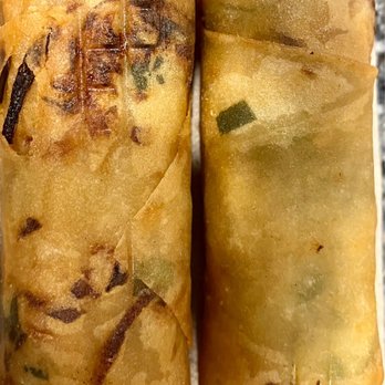 Blue Ginger - Veggie Spring Rolls (2). Soaked in grease - Asian Fusion Near Me - Stamford, Connecticut