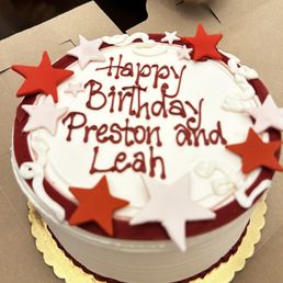 White almond raspberry celebration cake.